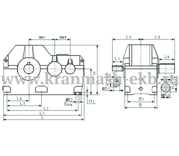 Редуктор Ц2Н 710 Редуктор Ц2Н 710