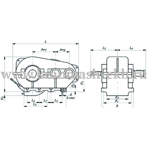 Редуктор РМ-850 (РК 500) Редуктор РМ-850 (РК 500)