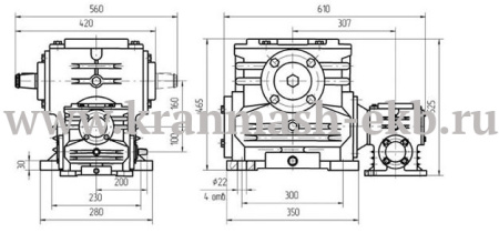 Редуктор 1Ч2 160/100